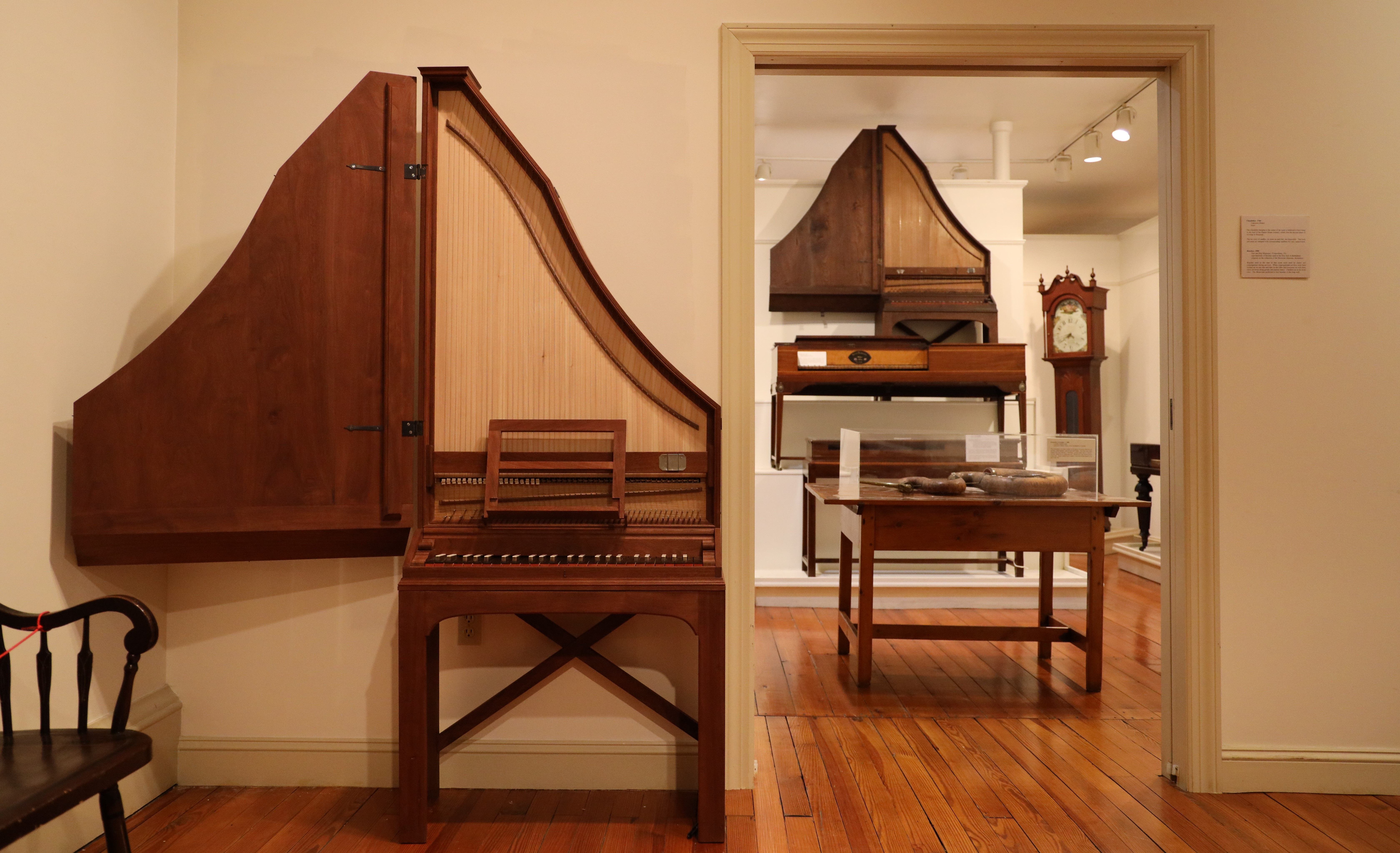 Upright Pianos in Moravian Historical Society